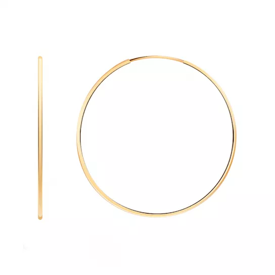 Серьги-конго из золота