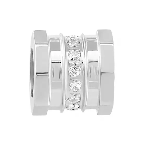 Подвеска с фианитом из серебра