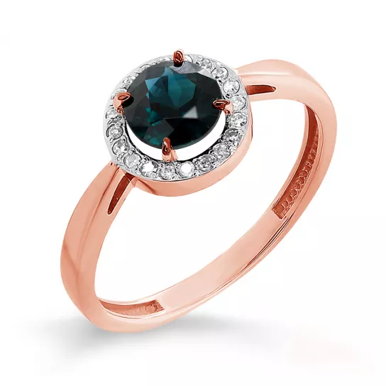 Кольцо с бриллиантами из золота