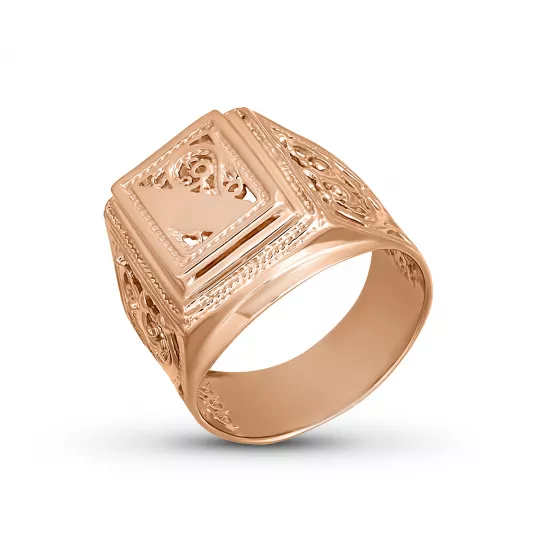 Кольцо-печатка из золота