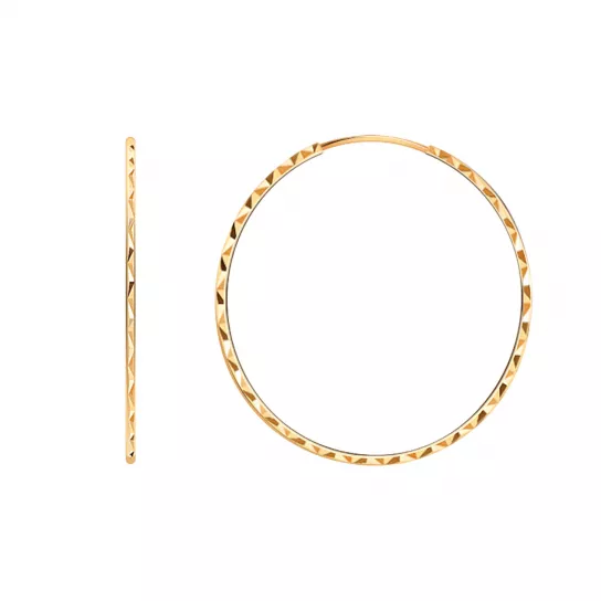 Серьги-конго из золота