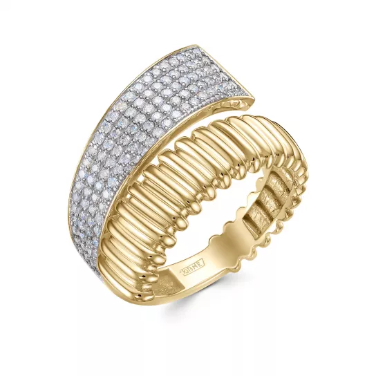 Кольцо с бриллиантами из золота