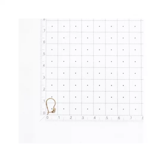 Серьги детские с фианитом из золота