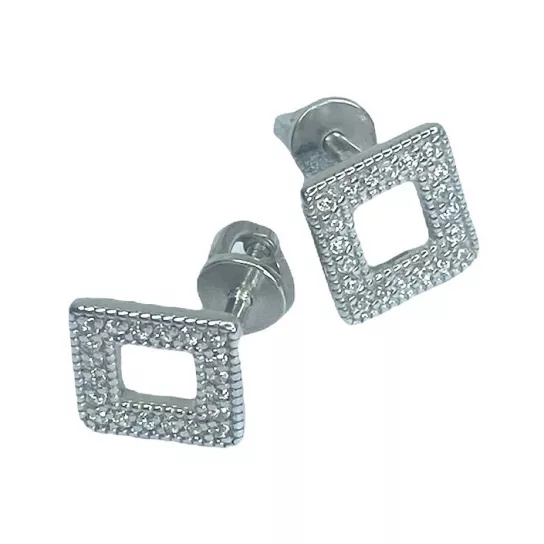 Пусеты из серебра