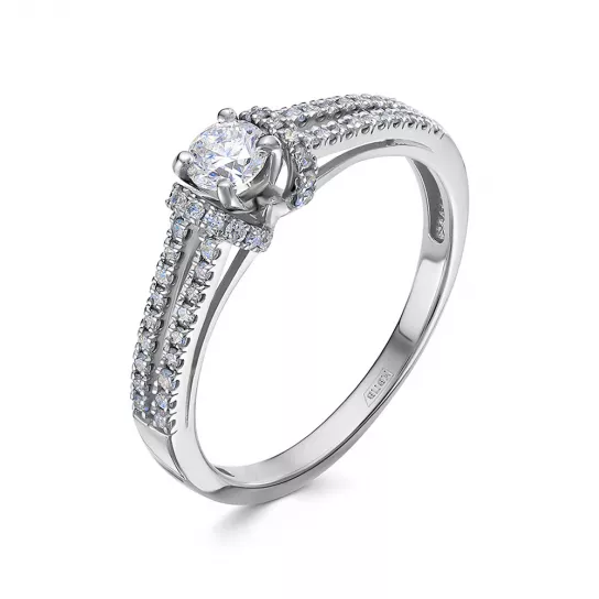 Кольцо с бриллиантами из золота