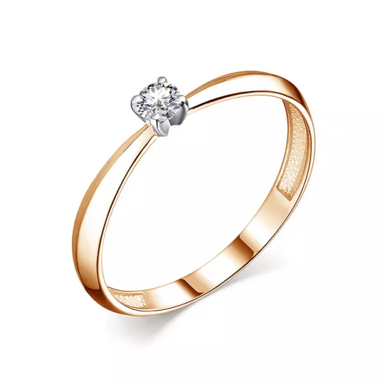 Кольцо с бриллиантами из золота