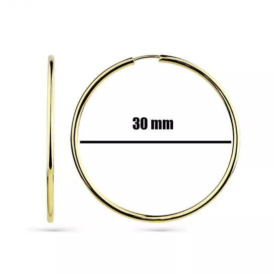 Серьги-конго из золота