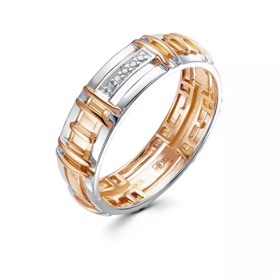 Кольцо с бриллиантами из золота