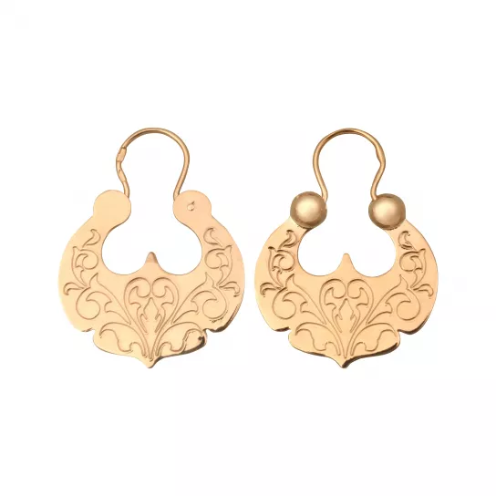 Серьги-калачи из золота