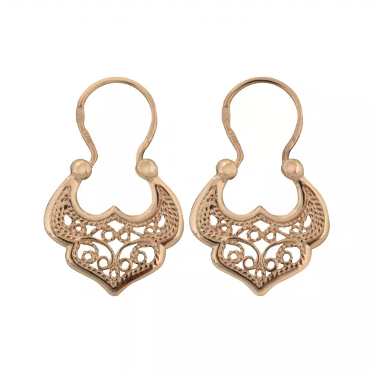 Серьги-калачи из золота